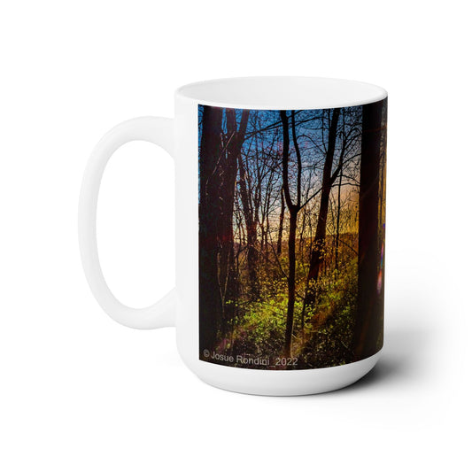 Beautiful 15oz Ceramic Coffee Mug Printed With a Magnificent Natural Landscape image.