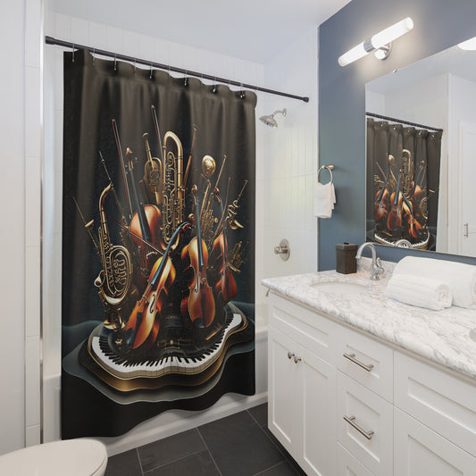 Shower Curtain Printed With Exclusive, High-Res, Full Color Beautiful Image.