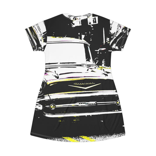 Classic Car Graphic Dress — Vintage Chevy