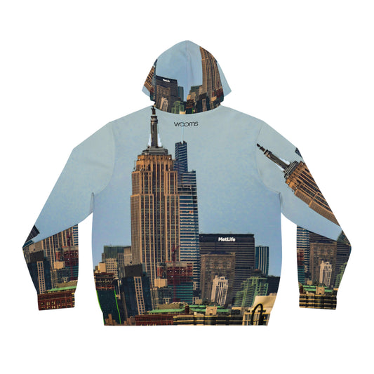 City Skyline Full-Zip Hoodie – New York Empire State Design