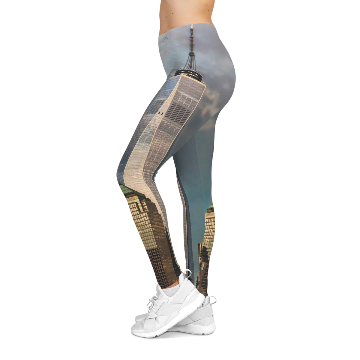 Leggings con estampado de paisaje urbano Skyline — Tiro alto Downtown