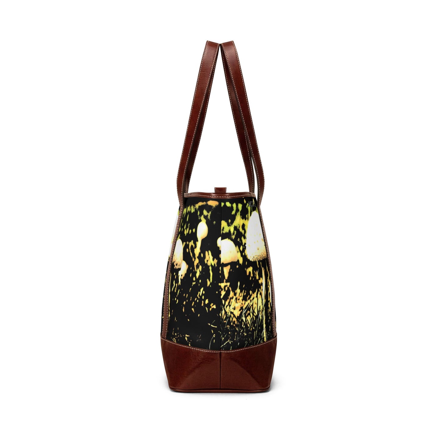 Mushroom Field Tote Bag — Whimsical Nature Handbag with Vintage Glow