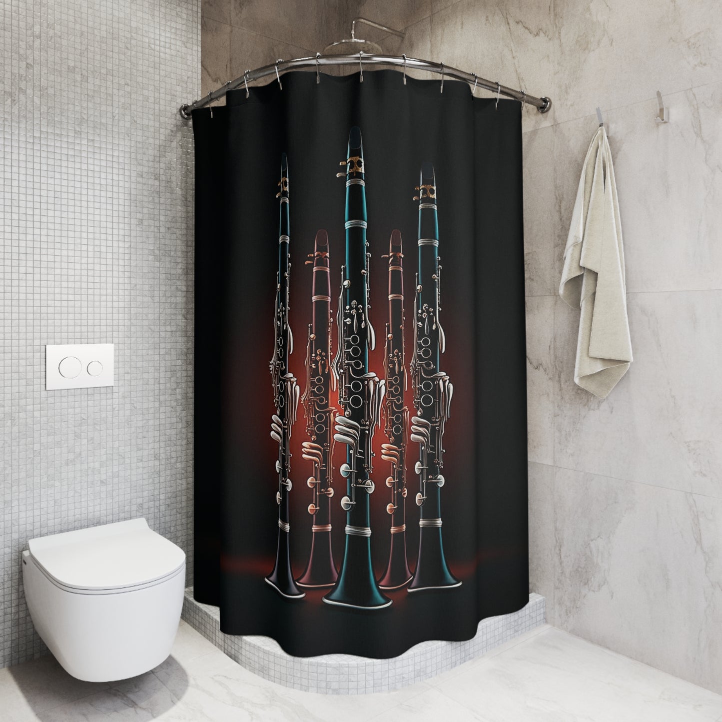 Shower Curtain Printed With Exclusive, High-Res, Full Color Beautiful Image.