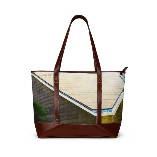 Architectural Roofline Tote Bag — Urban Minimalist Handbag