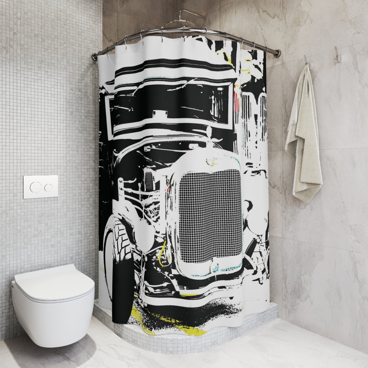 Shower Curtain Printed With Exclusive, High-Res, Full Color Beautiful Image.