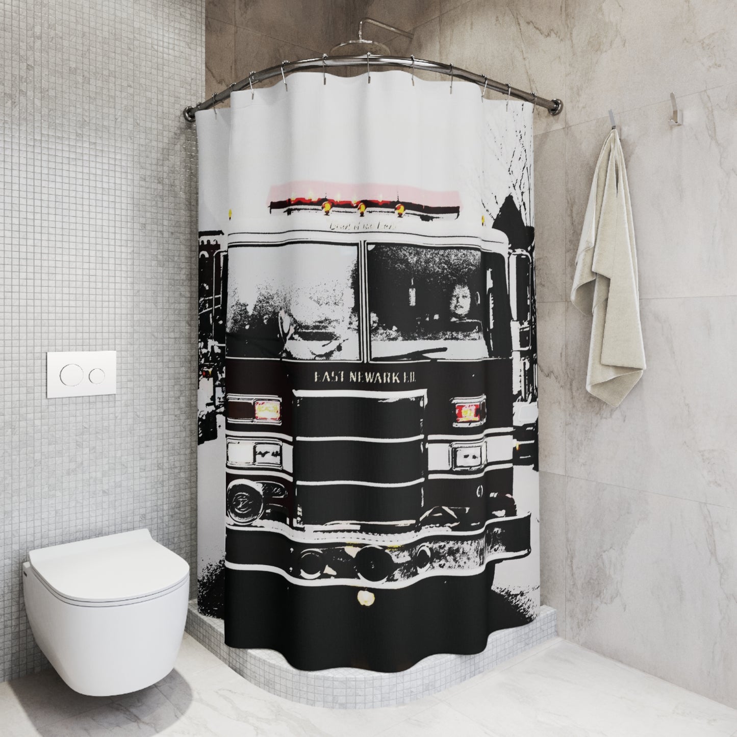 Shower Curtain Printed With Exclusive, High-Res, Full Color Beautiful Image.