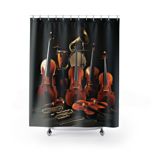 Shower Curtain Printed With Exclusive, High-Res, Full Color Beautiful Image.