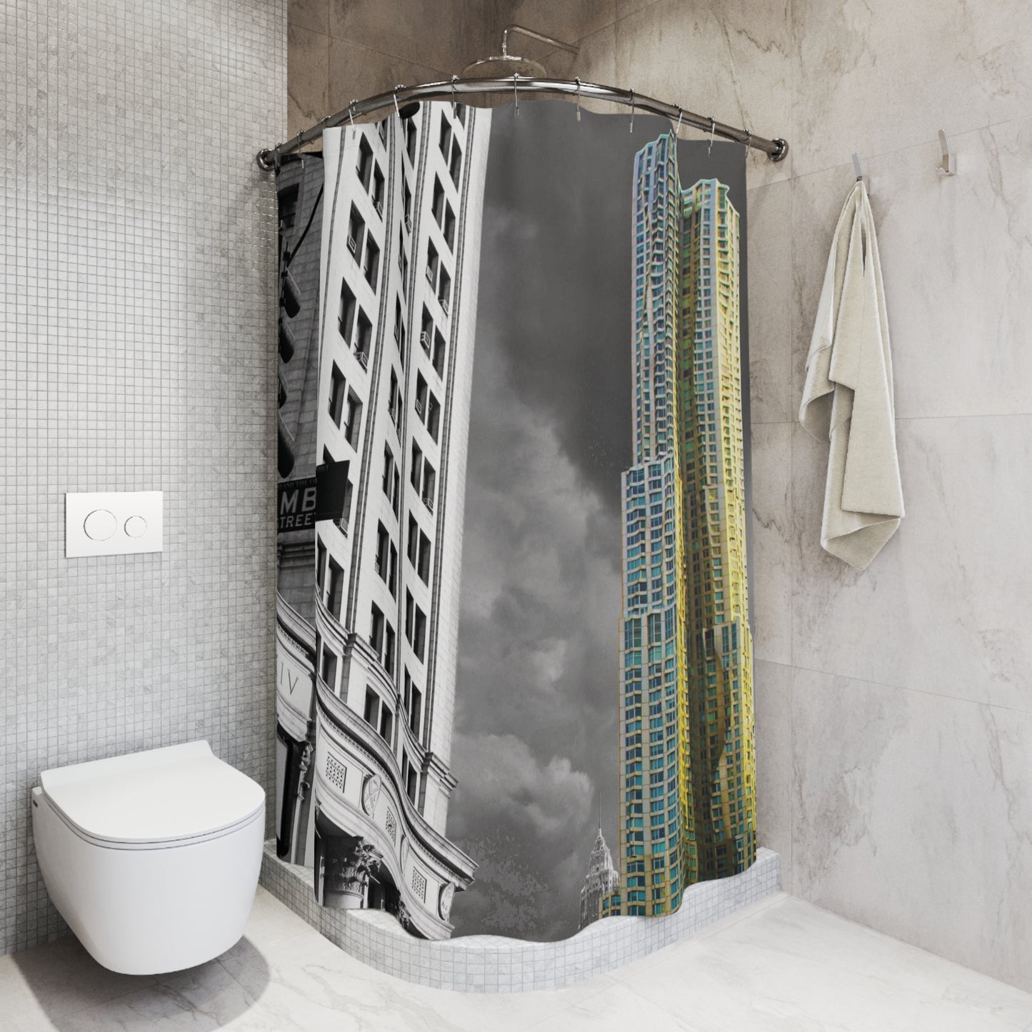 Shower Curtain Printed With Exclusive, High-Res, Full Color Beautiful Image.