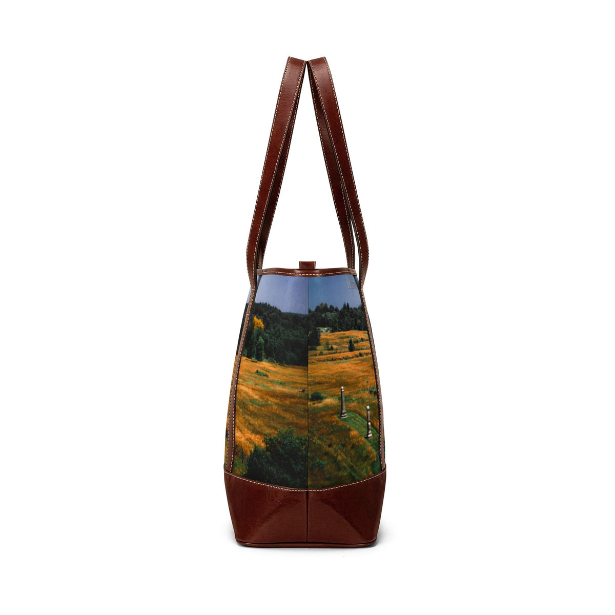 Autumn Meadow Tote Bag — Scenic Field Landscape Handbag