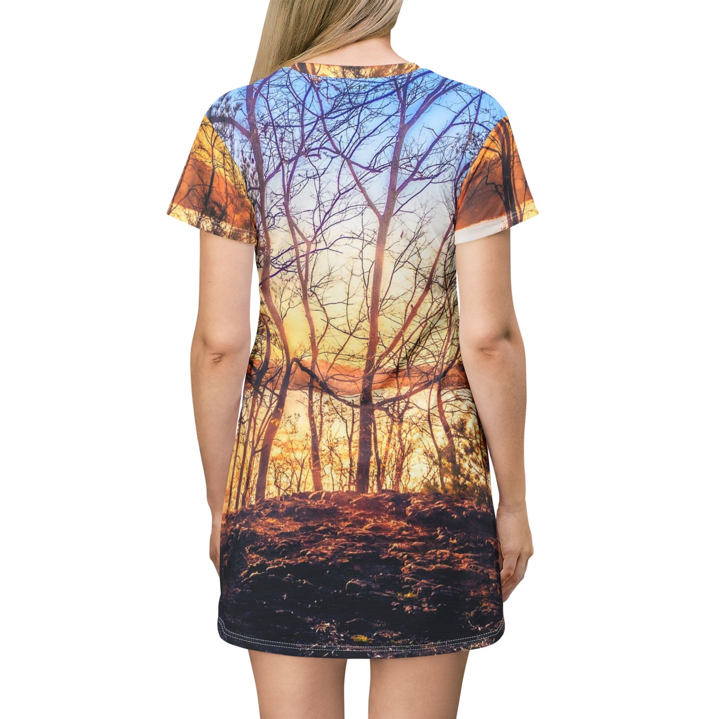 Sunset Forest Dress — Scenic Lake View