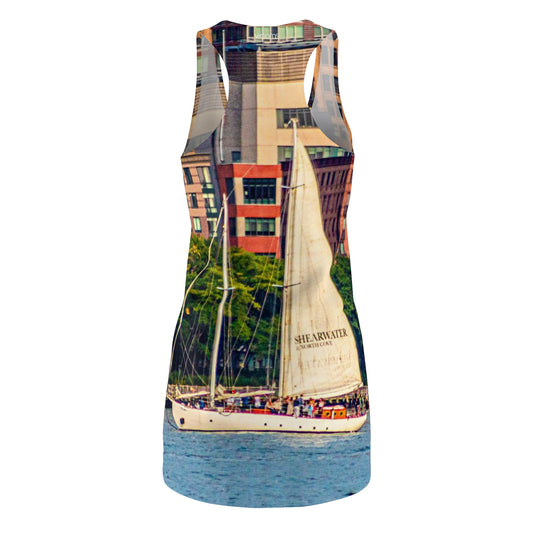 Hudson River Sailing Boat Racerback Dress