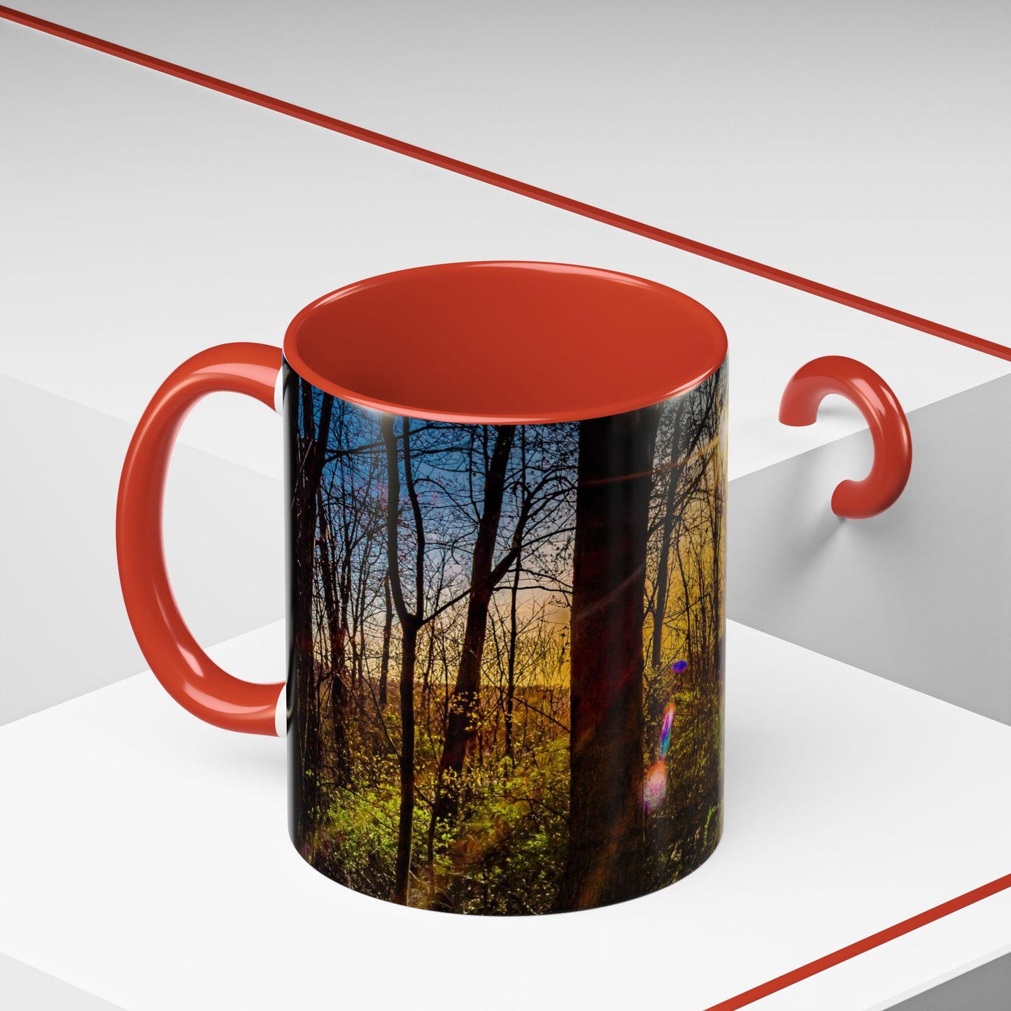 11oz Ceramic Coffe Mug Beautifully Decorated with an Elegant High-Res, Full Color Natural Landscape Image.