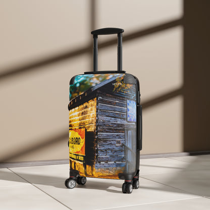 Vintage Roadside Cabin Suitcase - Travel Luggage with Rustic Motif