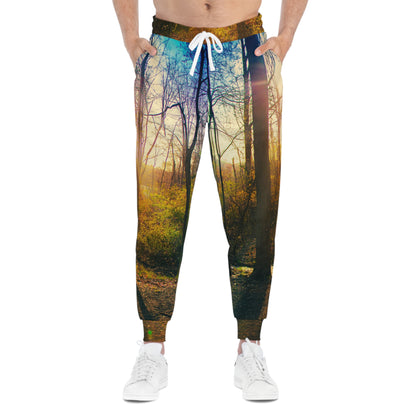Golden Horizon Premium Joggers – Lakeside Sunset Edition
