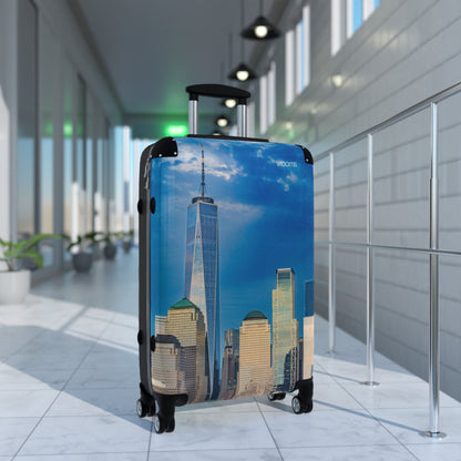 New York Skyline Carry-On Suitcase — One World Trade Center Cityscape Travel Luggage