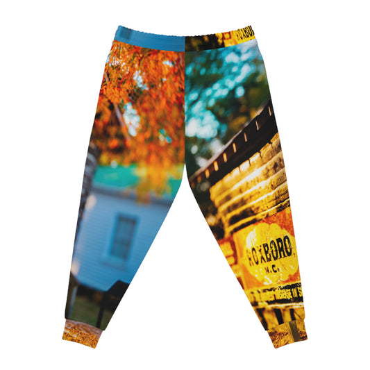 Autumn Refuge Premium Joggers – Rustic Cabin Fall Edition