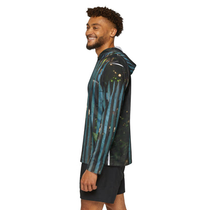 Coastal Weathered Fence Hoodie – Rustic Indigo Edition