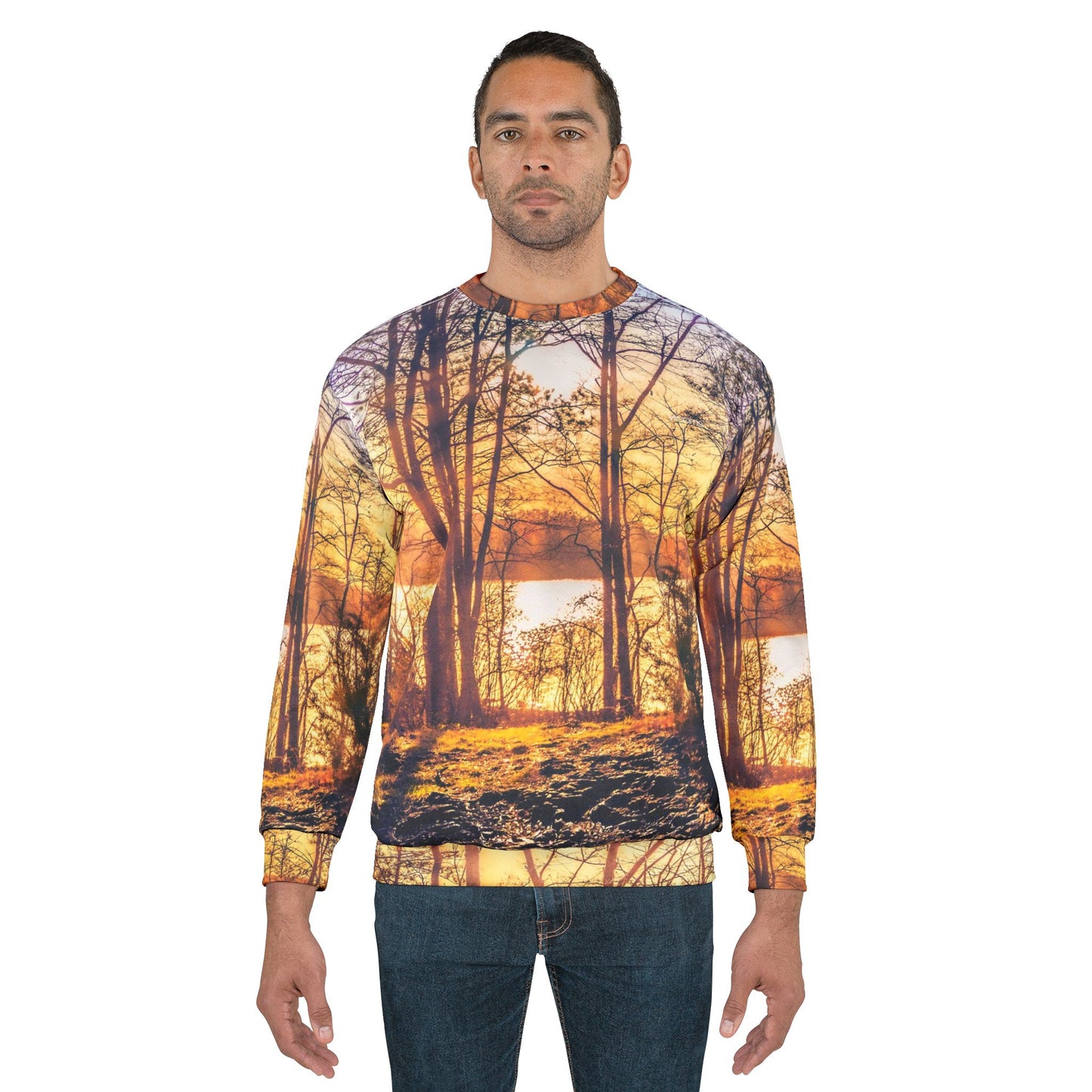 Autumn Lake Sunset Sweatshirt