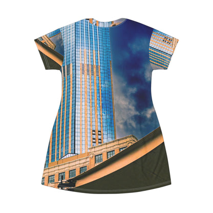 Skyline Photo Dress — Urban Skyscraper