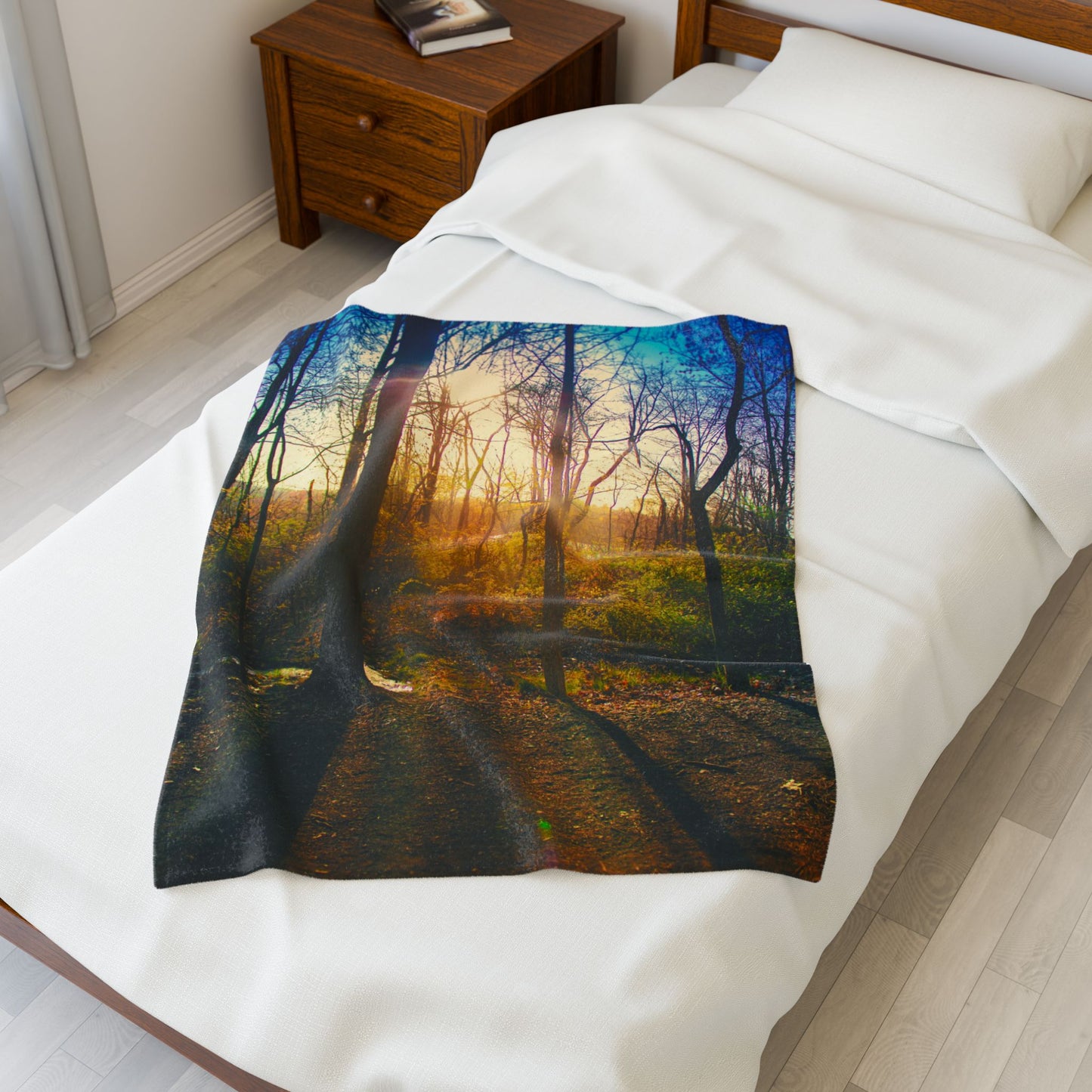 Velveteen Plush Blanket with beautiful photo image.