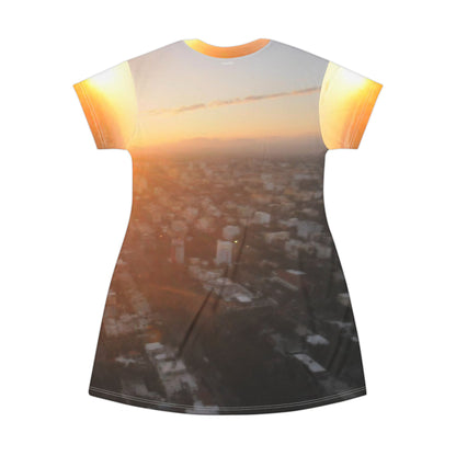 Sunset Cityscape Dress — Santo Domingo Sunset Aerial View