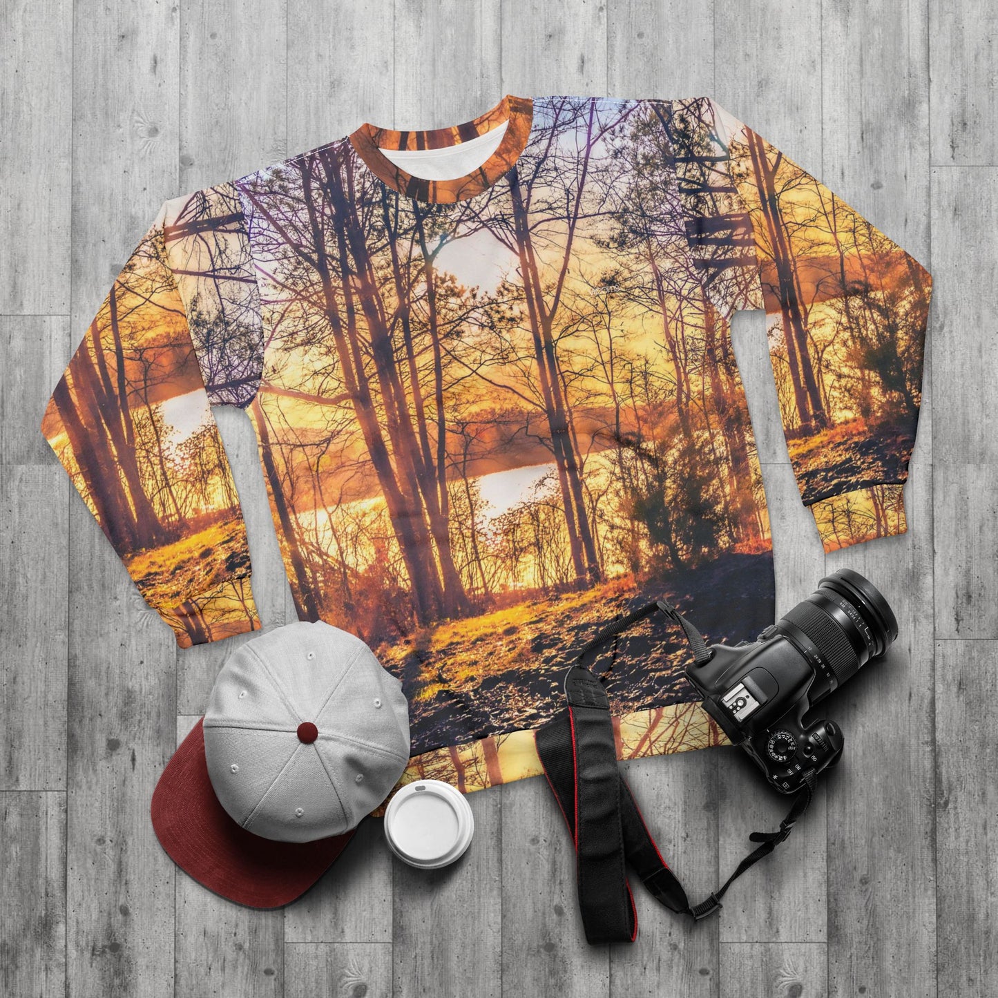 Autumn Lake Sunset Sweatshirt