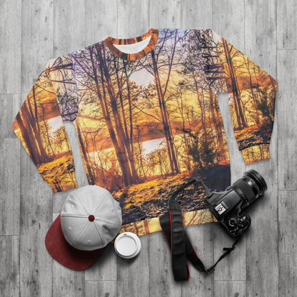 Autumn Lake Sunset Sweatshirt
