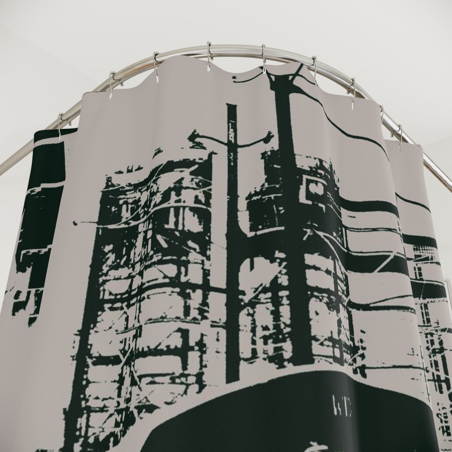 Shower Curtain Printed With Exclusive, High-Res, Full Color Beautiful Image.