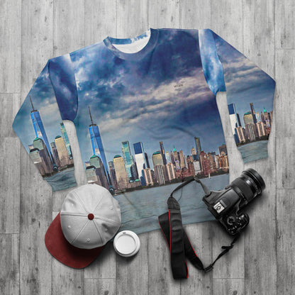 New York Skyline Cityscape Sweatshirt — NYC Waterfront