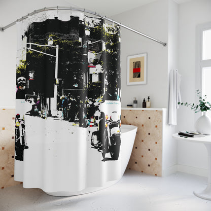 Shower Curtain Printed With Exclusive, High-Res, Full Color Beautiful Image.