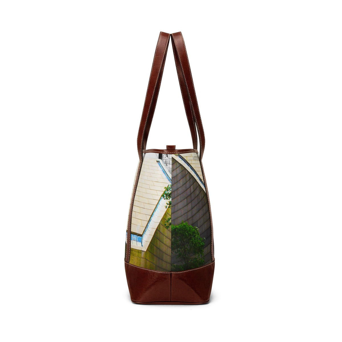 Architectural Roofline Tote Bag — Urban Minimalist Handbag