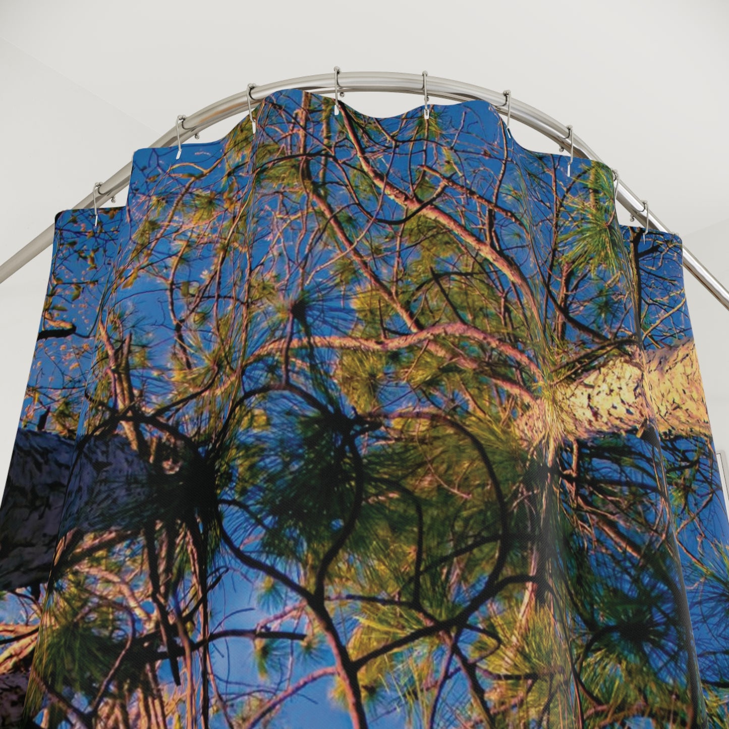 Shower Curtain Printed With Exclusive, High-Res, Full Color Beautiful Image.