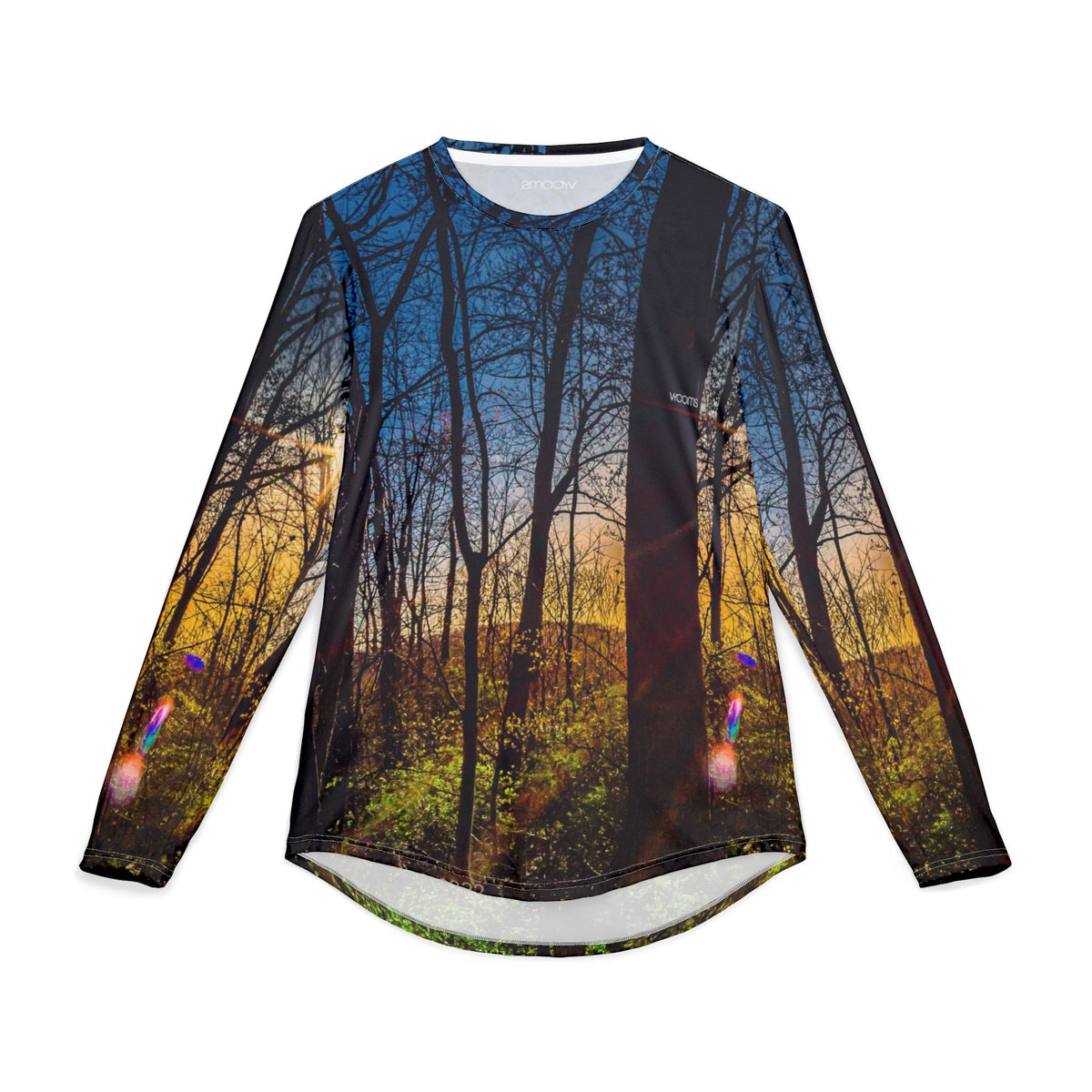 Sunset Forest Long Sleeve Shirt — Men's UV Protection Outdoor Top