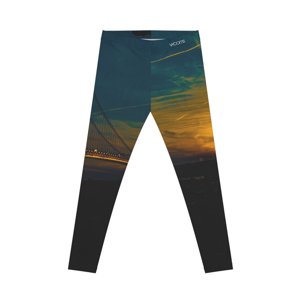 Leggings de atardecer en el puente Verrazano — Escena de hora dorada