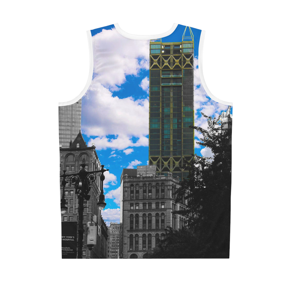 Jersey del perfil urbano del Bajo Manhattan
