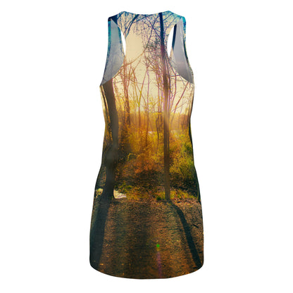 Sunlit Forest Racerback Dress — Nature Sundress