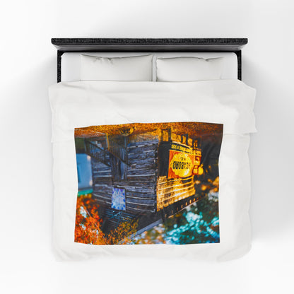 Velveteen Plush Blanket with beautiful car image.