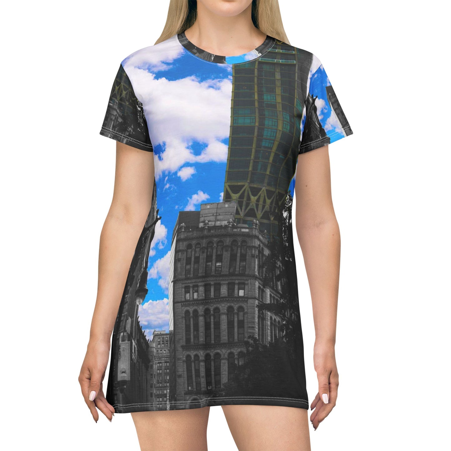 Cityscape Dress — Blue Sky Urban Photography