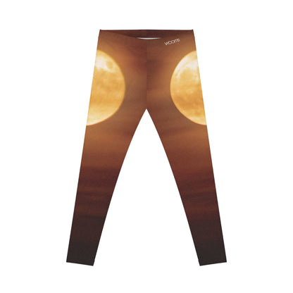 Sunset Moon Leggings — Women's Cosmic Yoga Leggings
