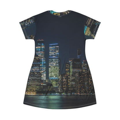 City Skyline Night Dress — Lower Manhattan Vibe