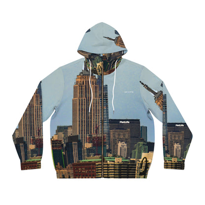 City Skyline Full-Zip Hoodie – New York Empire State Design