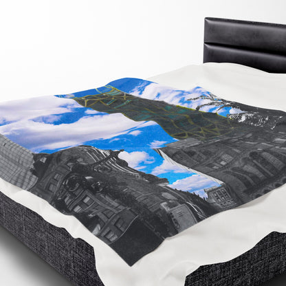 Velveteen Plush Blanket with beautiful photo image.