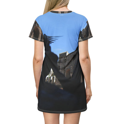 Sunlit Santo Domingo Cathedral Dress — Historic Arch