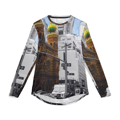 Men’s New York City Architecture UV Protection Long Sleeve Shirt