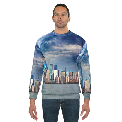 New York Skyline Cityscape Sweatshirt — NYC Waterfront