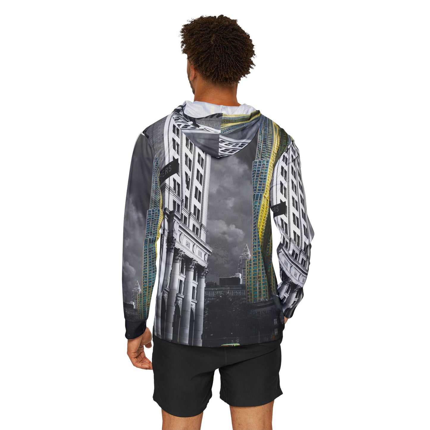 Downtown Manhattan-Broadway Cityscape  Warmup Hoodies