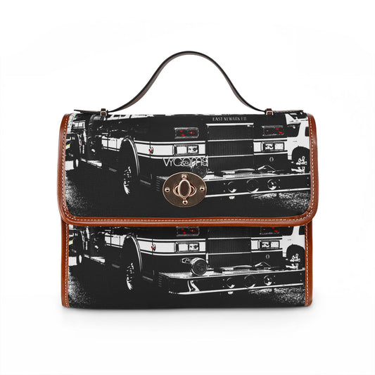 Vintage Fire Truck Bag —  Print Waterproof Satchel