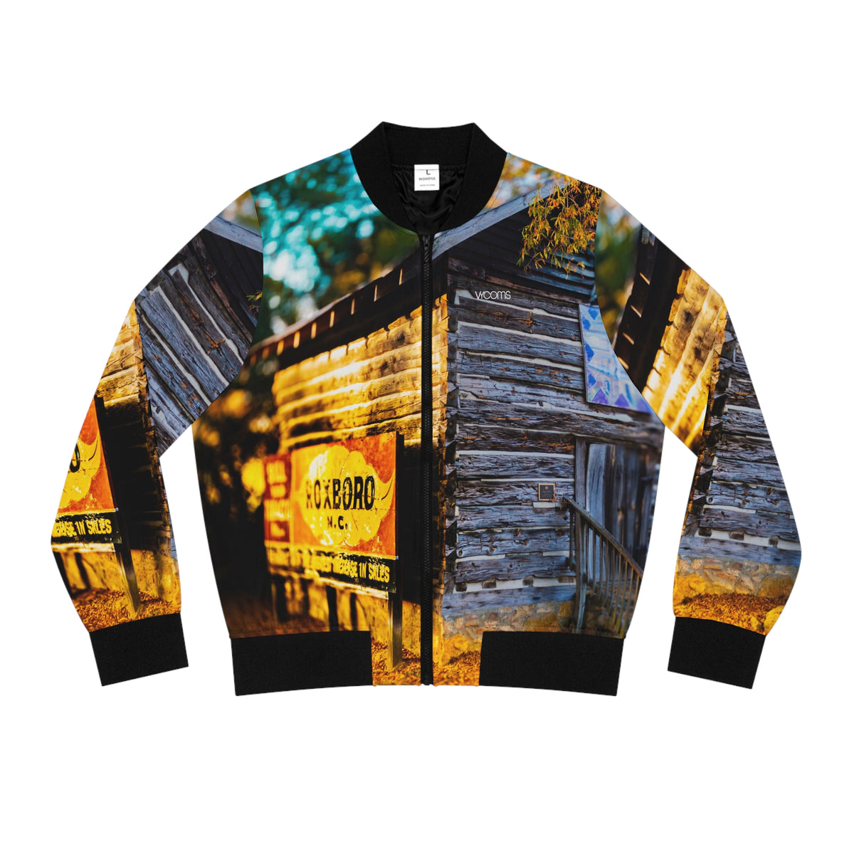 Women's Bomber Jacket - North Carolina Autumn Heritage