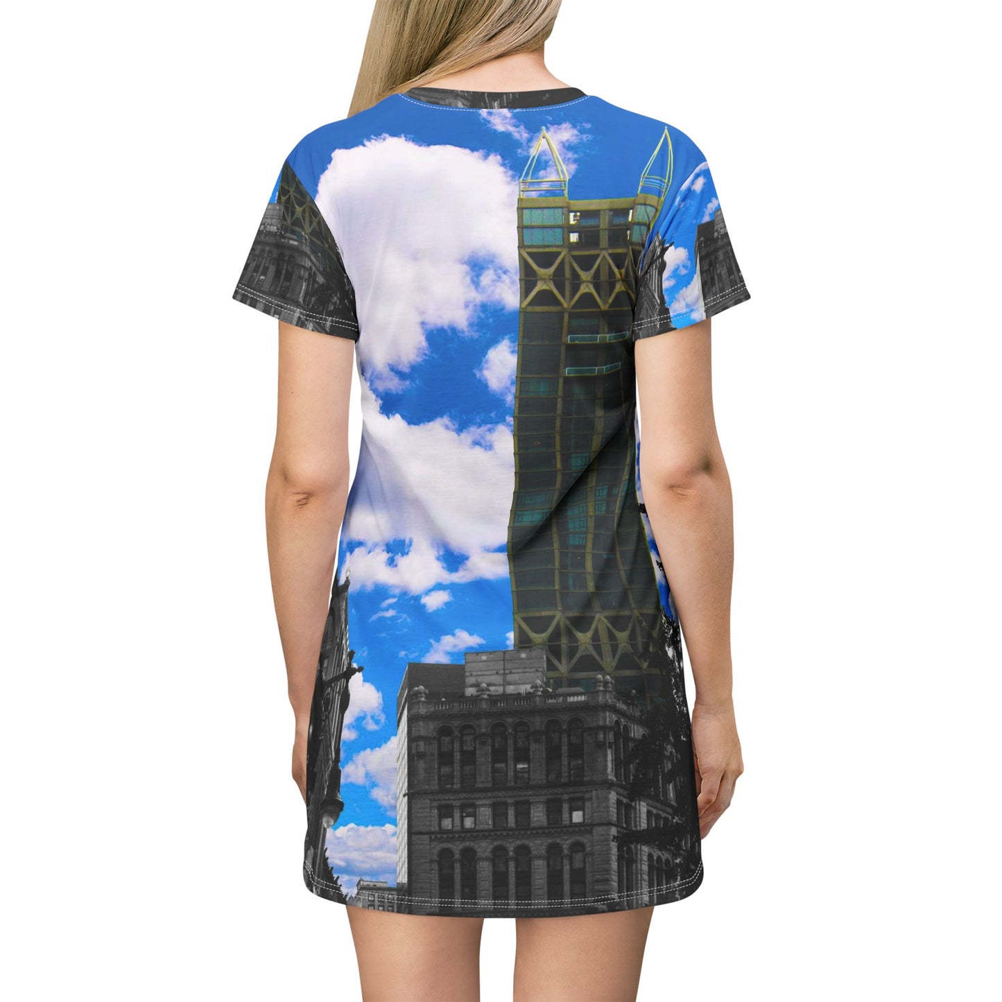 Cityscape Dress — Blue Sky Urban Photography