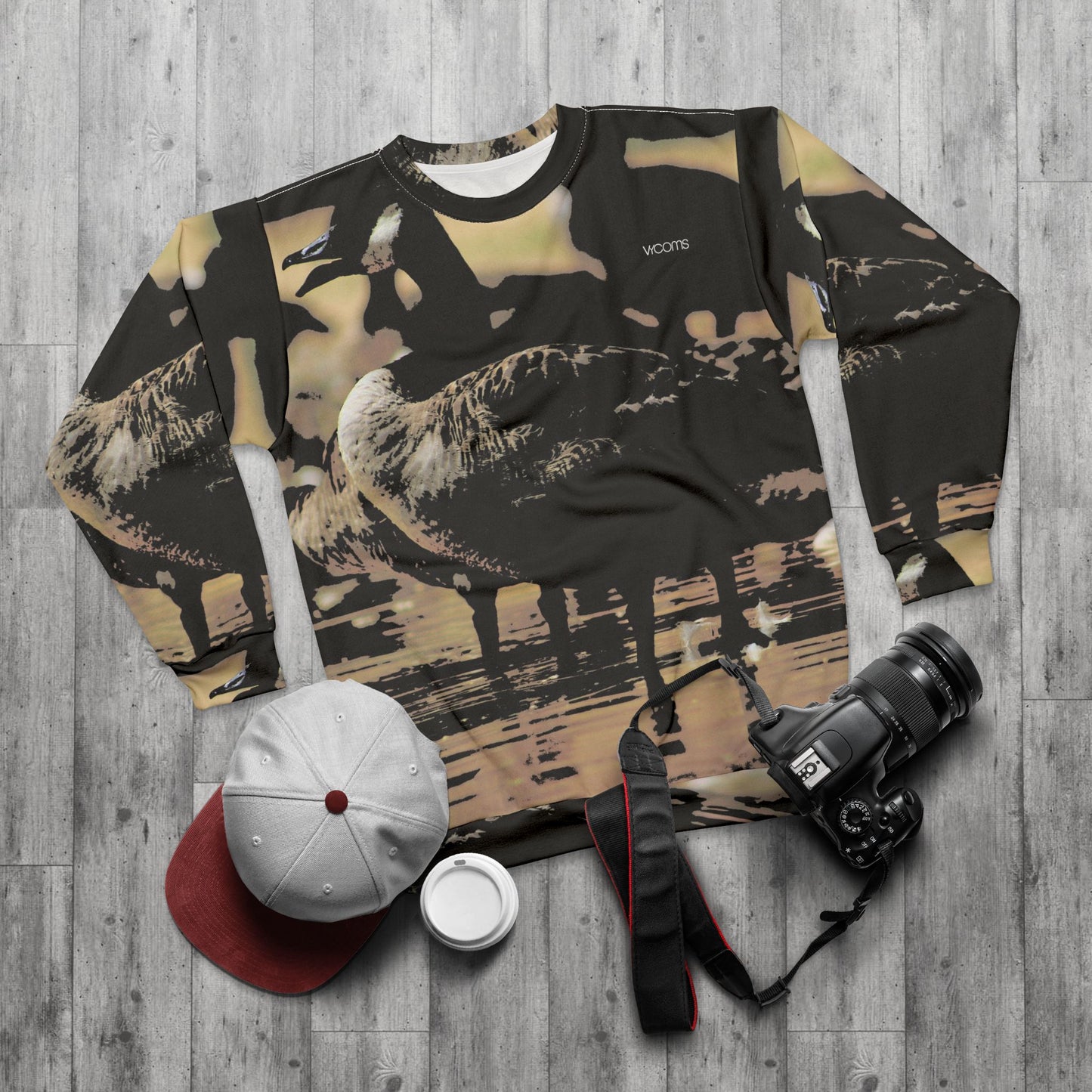 Swam Sunset Sweatshirt — Vintage Coastal Wildlife Crewneck